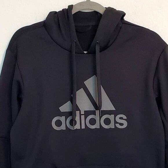 Adidas Men's S Pullover Hoodie Black Aeroready Game & Go Gorpcore Sweatshirt - Picture 4 of 10